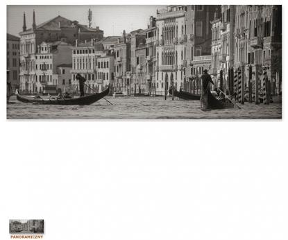 Gondolierzy w Wenecji [Obrazy / Wenecja w panoramach / Seria]
